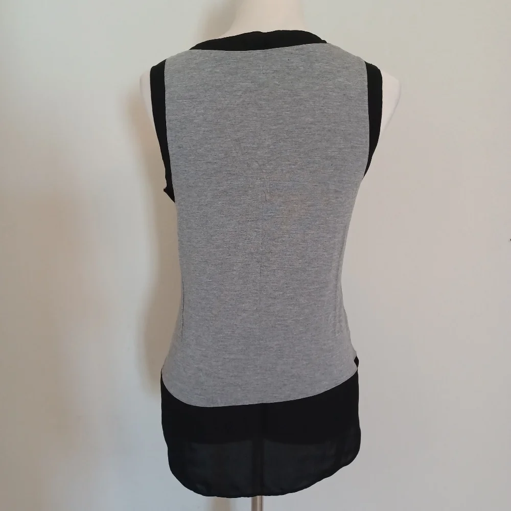 Ann Taylor LOFT Gray Tank Top Shirt Size Small - Picture 3 of 6